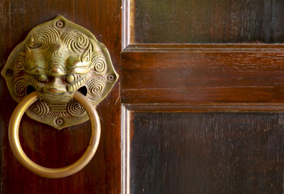 Romantic Style Brass Door Knocker