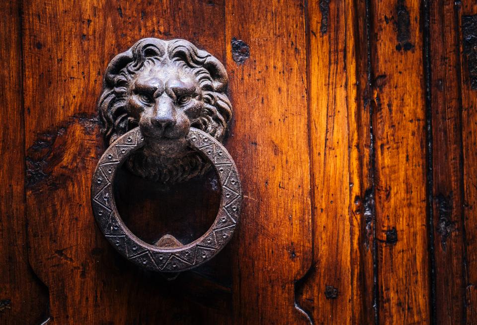 Romantic Style Brass Door Knocker