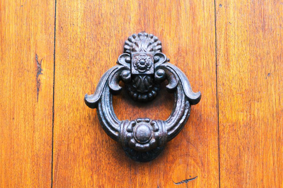 Romantic Style Brass Door Knocker