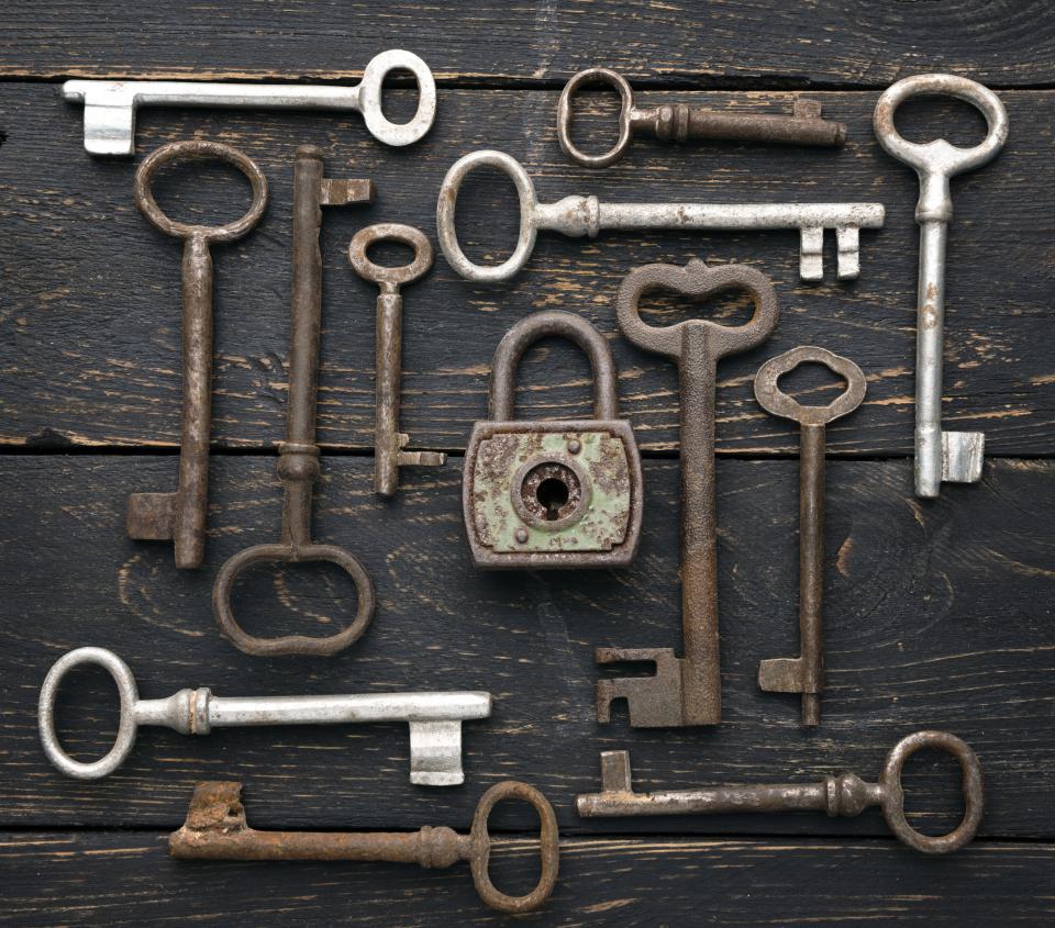 Golden Queen Lock And Key Set 