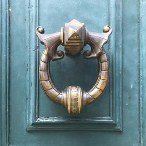 Mid Century Brass Door Knocker 