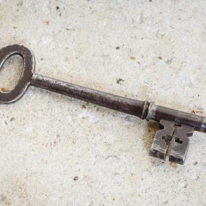 Vintage Sterling Key  