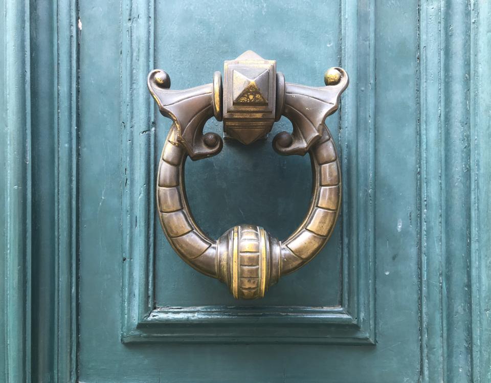 Gothic Brass Door Knocker
