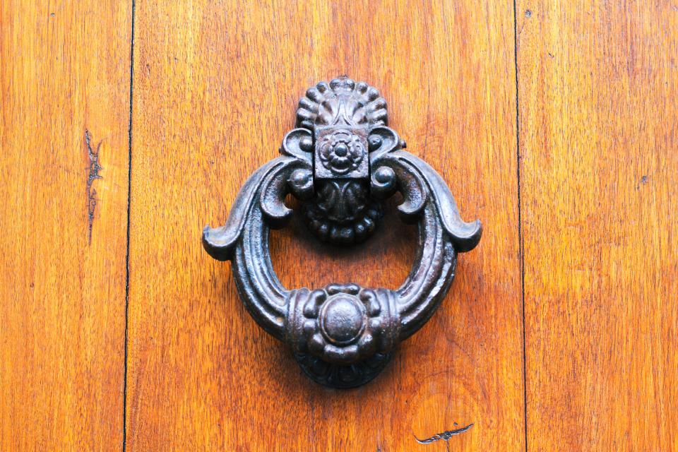 Gothic Brass Door Knocker